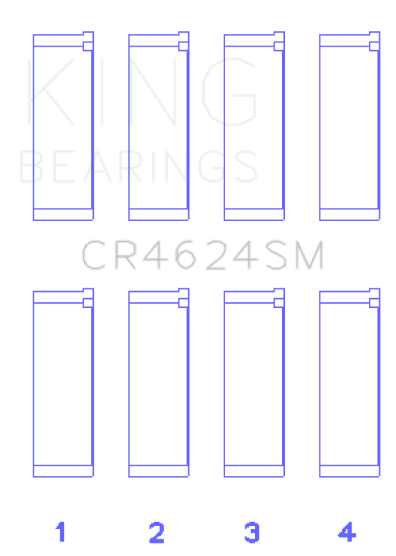 King Hyundai G4KE/G4KC Rod Bearings (Set of 4) King Engine Bearings Bearings AXOPROS