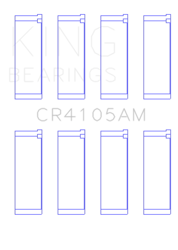 King Mazda FS-DE L4/FP L4/FS L4 DOHC 16 Valve Rod Bearing Set - Size STD King Engine Bearings Bearings AXOPROS