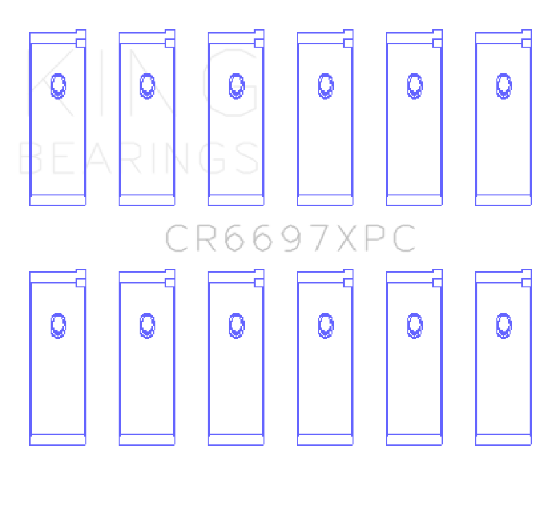 King Nissan RB25/RB26 24V Coated Performance Rod Bearing Set - Size STDX King Engine Bearings Bearings AXOPROS