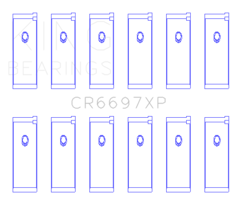 King Nissan RB25/RB26 Performance Rod Bearing Set - Size +0.25mm King Engine Bearings Bearings AXOPROS
