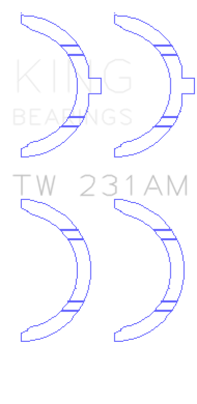 King Toyota 1A/2A/3A/4A Thrust Washer Set King Engine Bearings Bearings AXOPROS