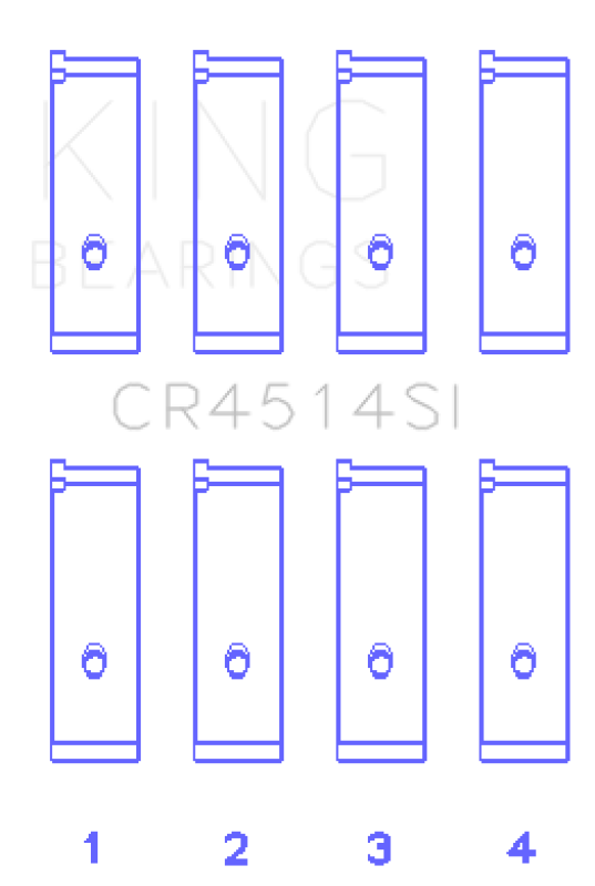 King Toyota 1AZFE/2AZFE Rod Bearing Set - Size STD King Engine Bearings Bearings AXOPROS