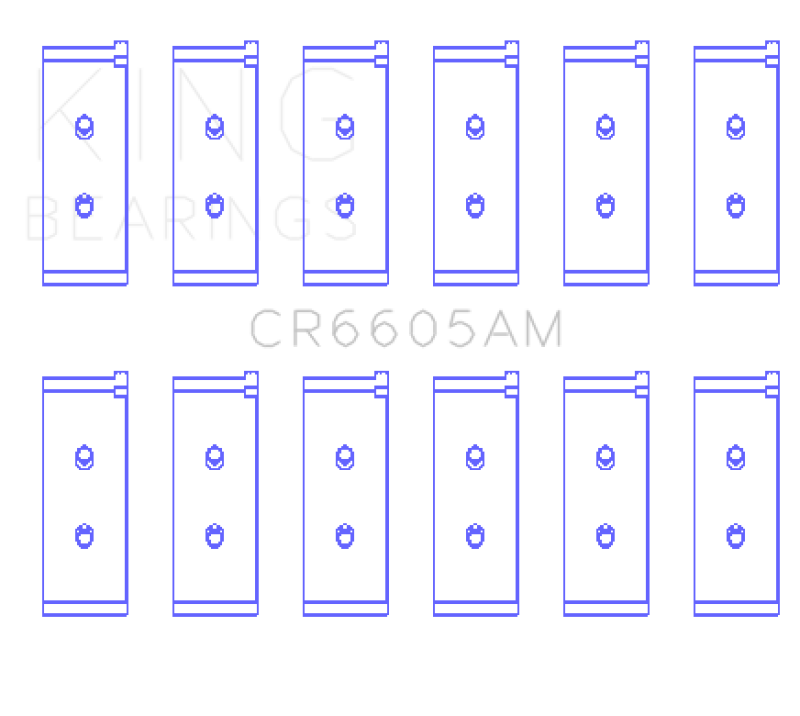 King Toyota 5ME/5MGE/7MGE/7MGTE Rod Bearing Set - Size STD King Engine Bearings Bearings AXOPROS