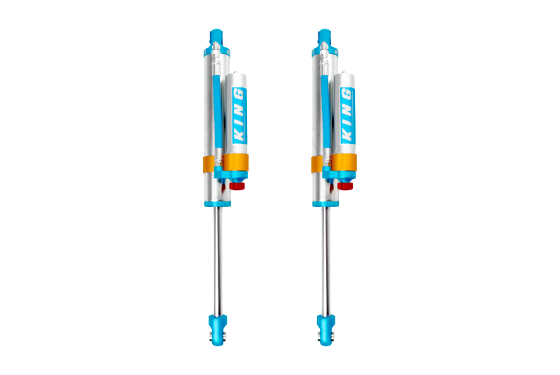 King Shocks 2005+ Ford F-250/F-350 4WD Rear 2.5 Dia Piggy Hose Reservoir Shock w/Adjuster (Pair) King Shocks Shocks and Struts AXOPROS