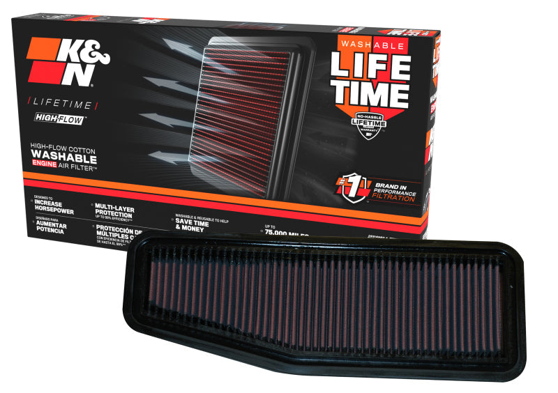 K&N 00-06 Toyota Previa / Rav4 2.0L/2.4L Drop In Air Filter K&N Engineering Air Filters - Drop In AXOPROS
