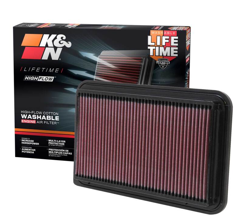 K&N 01-06 Toyota Camry / 04-10 Sienna / 01-09 Highlander / 03-06 Lexus RX330 Drop In Air Filter K&N Engineering Air Filters - Drop In AXOPROS