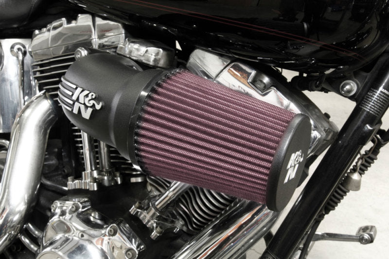 K&N 01-17 Harley Davidson Softail / Dyna FI Performance Air Intake System K&N Engineering Cold Air Intakes AXOPROS