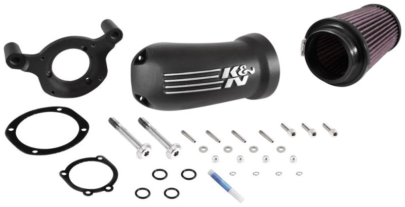K&N 01-17 Harley Davidson Softail / Dyna FI Performance Air Intake System K&N Engineering Cold Air Intakes AXOPROS
