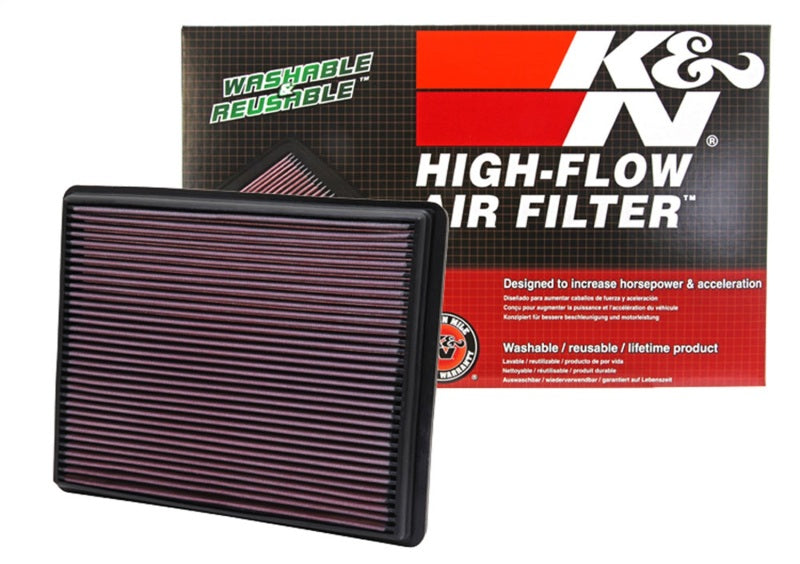 K&N 02-04 Cadillac / 99-10 Chevy/GMC Pickup / 99-01 Jeep Drop In Air Filter K&N Engineering Air Filters - Drop In AXOPROS
