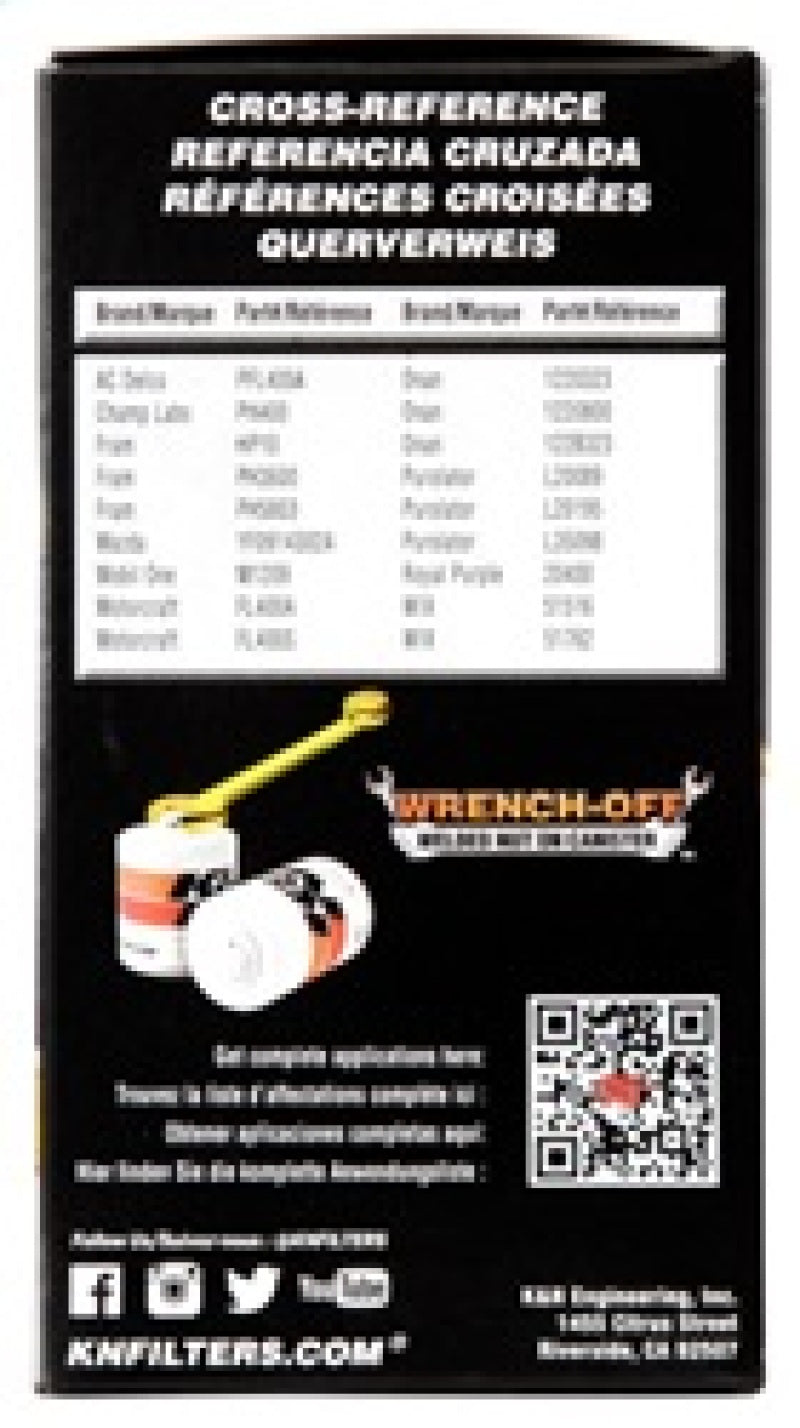 K&N 03-05 Neon SRT-4 / Lotus Elise Performance Gold Oil Filter K&N Engineering Oil Filters AXOPROS