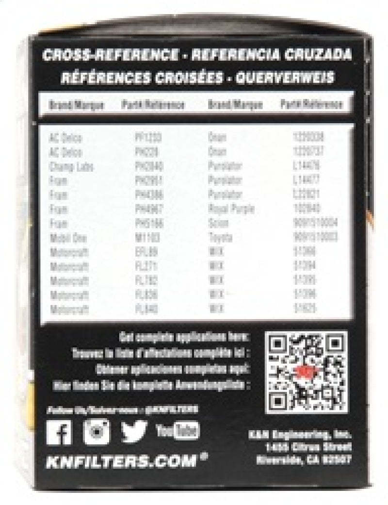 K&N 03-09 Scion tC / 00-05 Celica GT/GT-S Performance Gold Oil Filter K&N Engineering Oil Filters AXOPROS