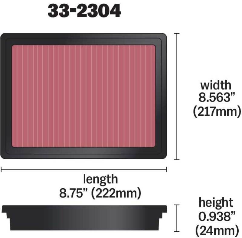 K&N 05-08 LGT / 08-11 WRX / STi Drop In Air Filter K&N Engineering Air Filters - Drop In AXOPROS