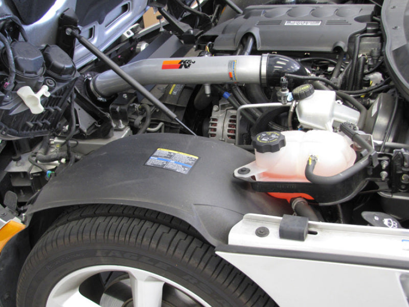 K&N 06-08 Pontiac Solstice / Saturn Sky L4-2.4L Silver Typhoon Short Ram Intake K&N Engineering Cold Air Intakes AXOPROS