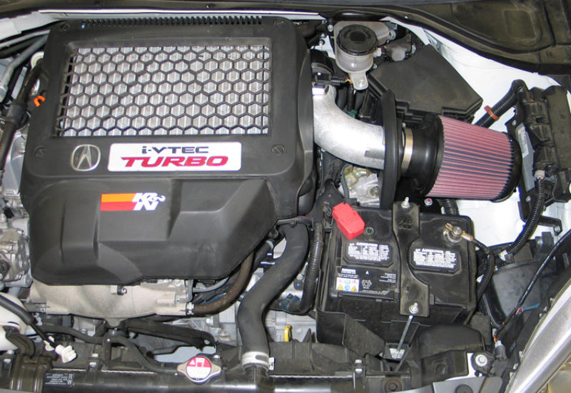 K&N 07-08 Acura RDX L4-2.3L Silver Typhoon Short Ram Intake K&N Engineering Cold Air Intakes AXOPROS