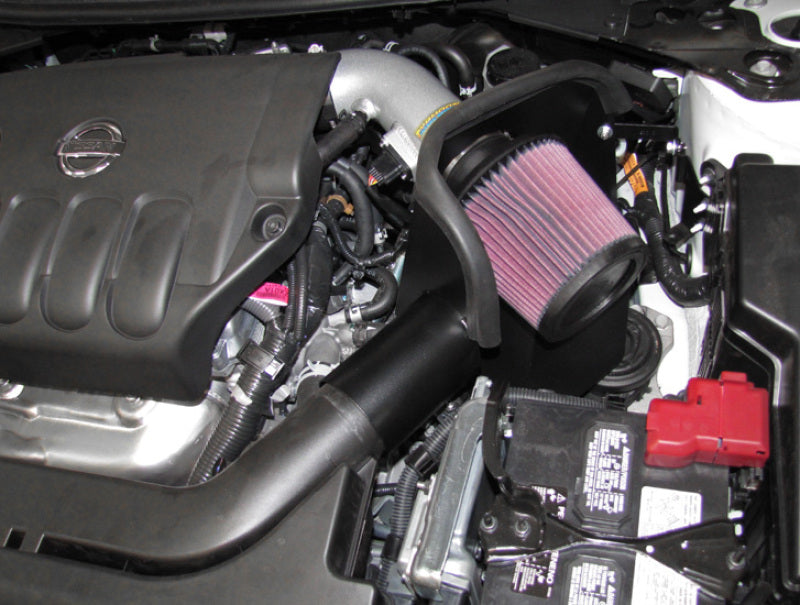 K&N 07-10 Nissan Altima 2.5L Silver Typhoon Short Ram Intake K&N Engineering Cold Air Intakes AXOPROS