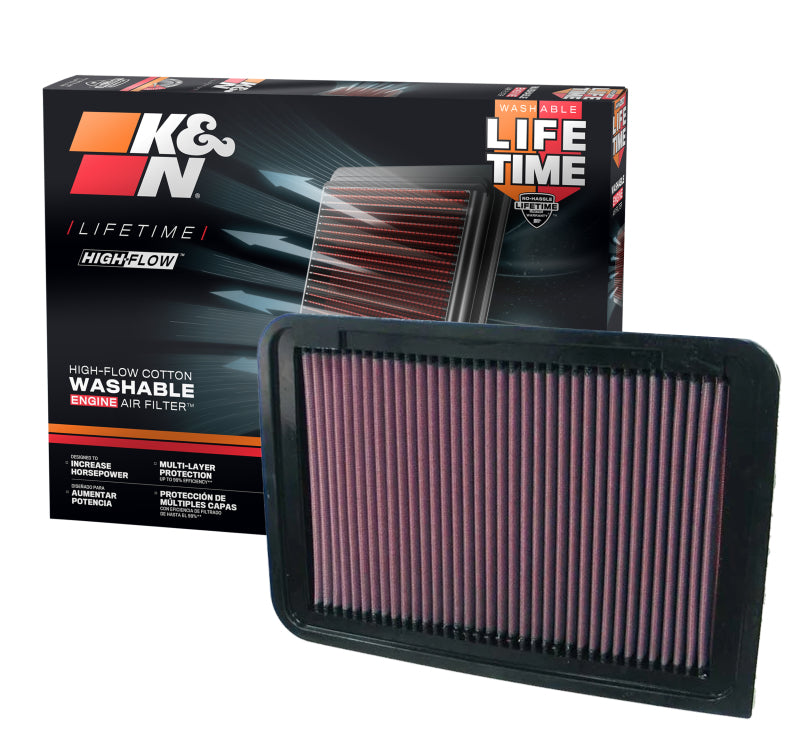 K&N 07-10 Toyota Camry Drop In Air Filter K&N Engineering Air Filters - Drop In AXOPROS