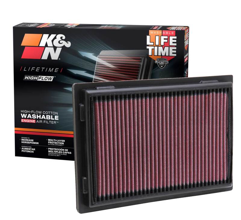 K&N 07 Lexus LS460 4.6L-V8 Drop In Air Filter K&N Engineering Air Filters - Drop In AXOPROS