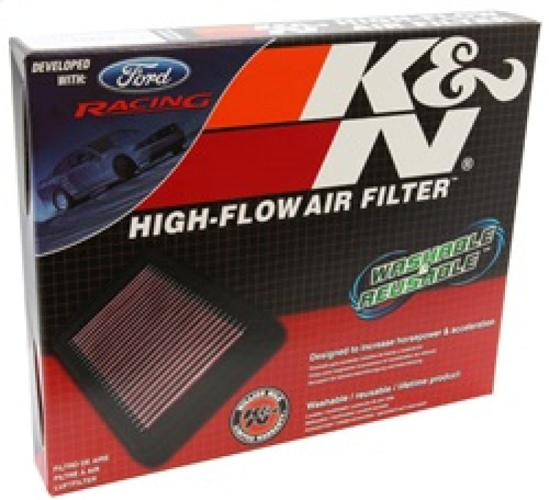 K&N 10 Ford Mustang GT 4.6L-V8 Drop In Air Filter K&N Engineering Air Filters - Drop In AXOPROS