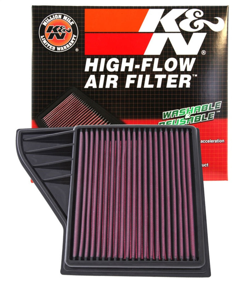 K&N 10 Ford Mustang GT 4.6L-V8 Drop In Air Filter K&N Engineering Air Filters - Drop In AXOPROS
