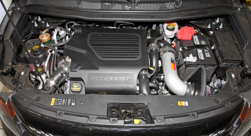 K&N 11 Ford Taurus SHO 3.5L V6 Silver Typhoon Cold Air Intake K&N Engineering Cold Air Intakes AXOPROS