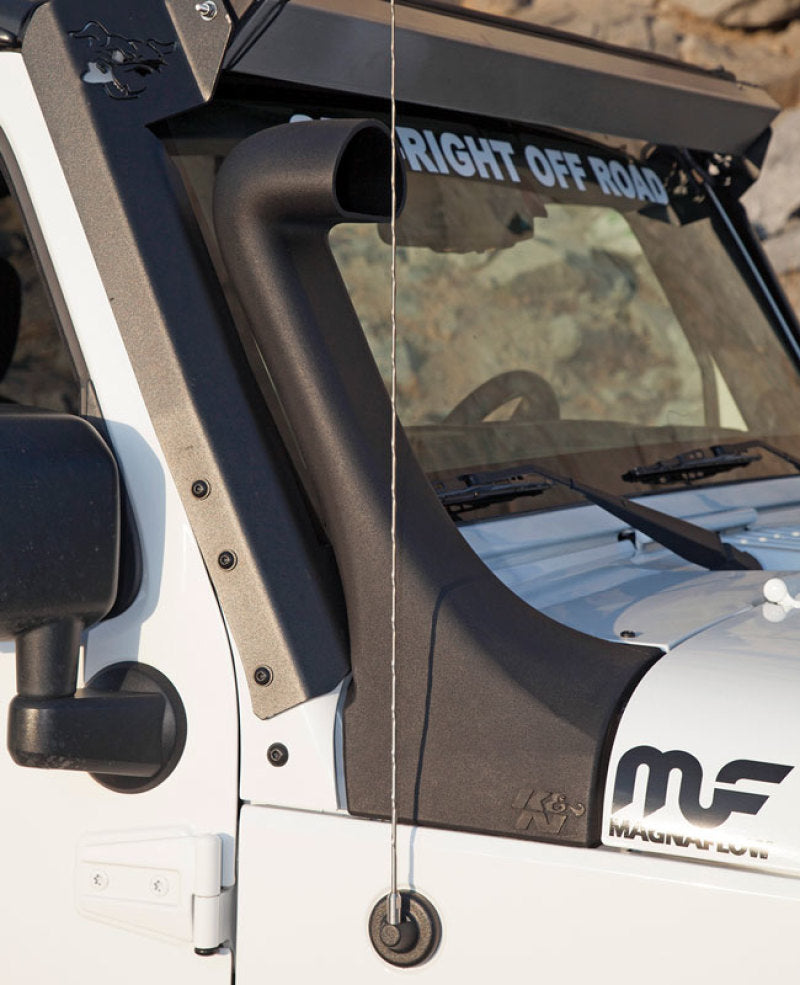 K&N 12-18 Jeep Wrangler 3.6L V6 Performance Intake Kit w/ Snorkel K&N Engineering Cold Air Intakes AXOPROS