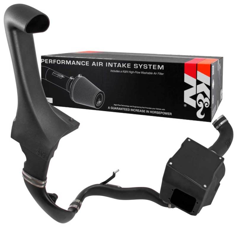K&N 12-18 Jeep Wrangler 3.6L V6 Performance Intake Kit w/ Snorkel K&N Engineering Cold Air Intakes AXOPROS