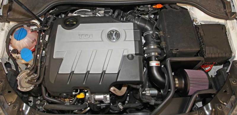 K&N 13-14 Volkwagen Jetta TDI 2.0L Typhoon Short Ram Intake K&N Engineering Cold Air Intakes AXOPROS