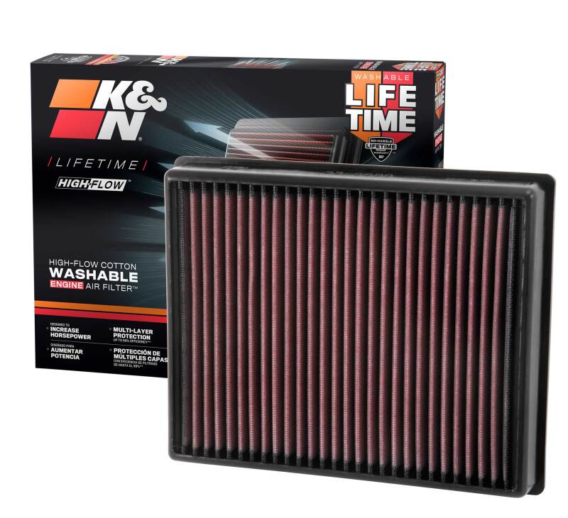 K&N 13 Ford Fusion 2.0L L4 Replacement Air Filter K&N Engineering Air Filters - Drop In AXOPROS
