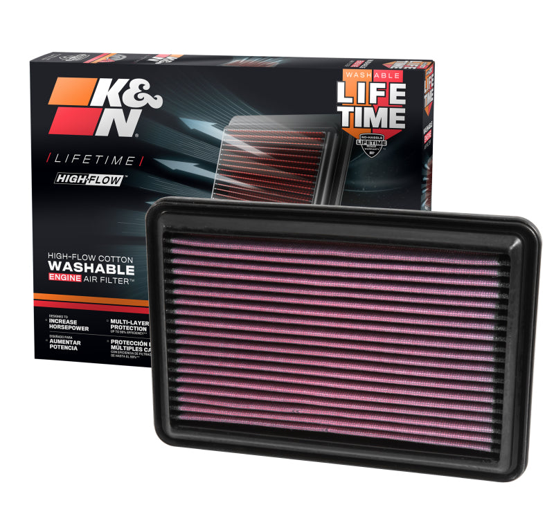 K&N 14-15 Nissan Rogue 2.5L L4 Drop In Air Filter K&N Engineering Air Filters - Drop In AXOPROS