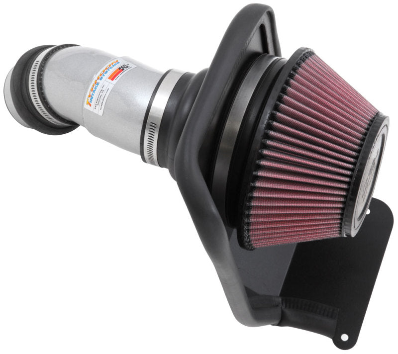 K&N 14-16 Kia Soul L4 2.0L Typhoon Cold Air Intake Aluminum Silver K&N Engineering Cold Air Intakes AXOPROS
