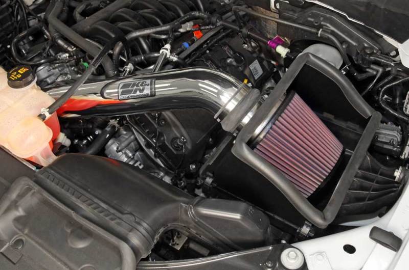 K&N 15 Ford F150 5.0L V8 F/I High Flow Performance Intake Kit K&N Engineering Cold Air Intakes AXOPROS
