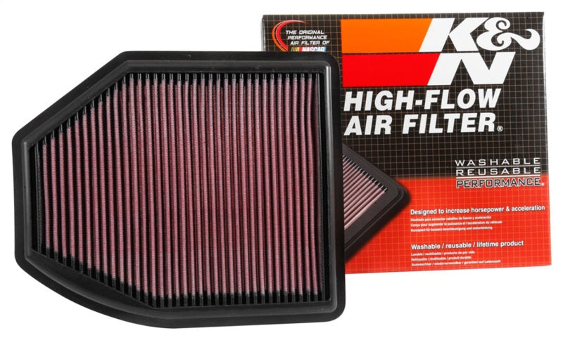 K&N 16-17 Acura ILX L4-2.4L F/I Replacement Drop In Air Filter K&N Engineering Air Filters - Drop In AXOPROS