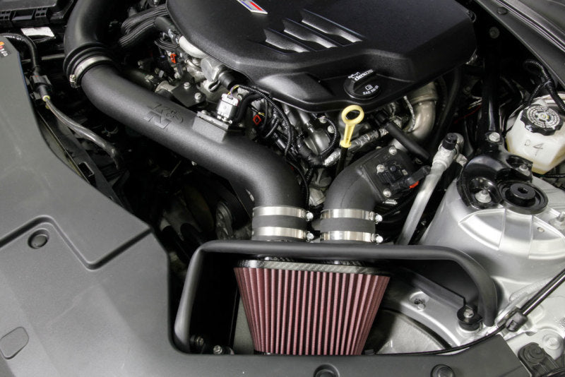 K&N 16-17 Cadillac ATS-V 3.6L V6 Twin Turbo Performance Intake Kit K&N Engineering Cold Air Intakes AXOPROS