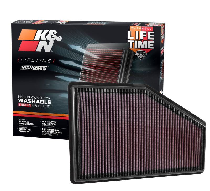 K&N 16-17 Chevrolet Malibu L4 1.5L F/I Replacement Air Filter K&N Engineering Air Filters - Drop In AXOPROS