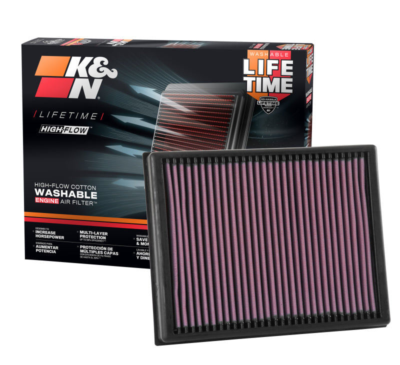 K&N 16-17 Ford Ranger 2.2L/3.2L DSL Drop In Air Filter K&N Engineering Air Filters - Drop In AXOPROS
