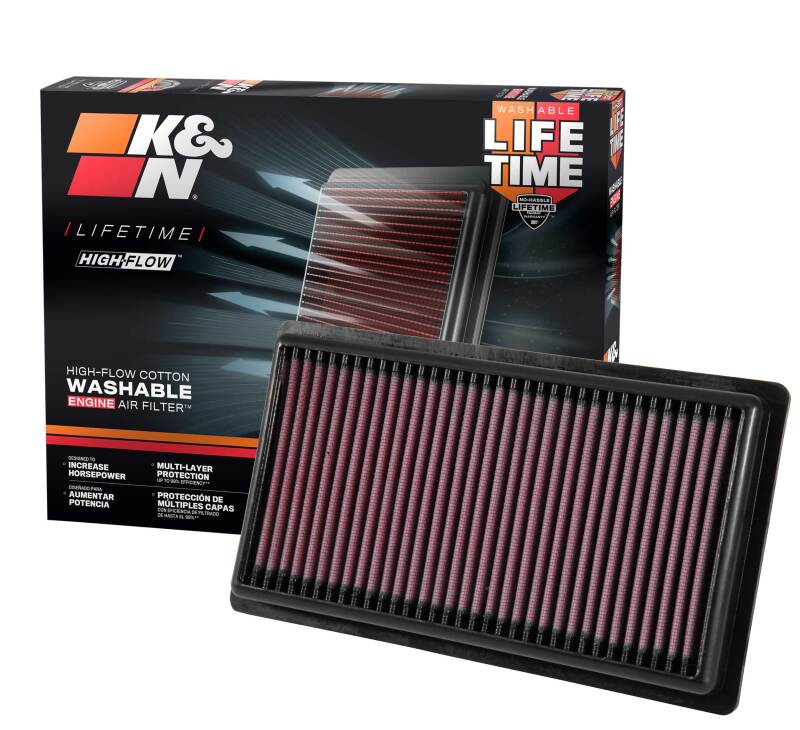 K&N 16-18 Toyota C-HR L4-1.2L F/l Replacement Drop In Air Filter K&N Engineering Air Filters - Drop In AXOPROS