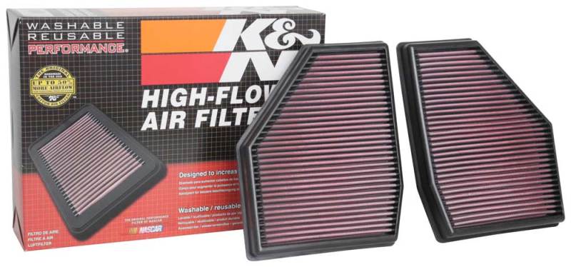 K&N 18-19 BMW M5 V8 4.4L F/I Turbo Replacement Air Filter (Two Per Box) K&N Engineering Air Filters - Drop In  AXOPROS