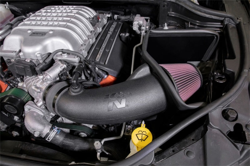 K&N 18-19 Jeep Grand Cherokee Trackhawk V8-6.2L F/I Aircharger Performance Intake K&N Engineering Cold Air Intakes AXOPROS