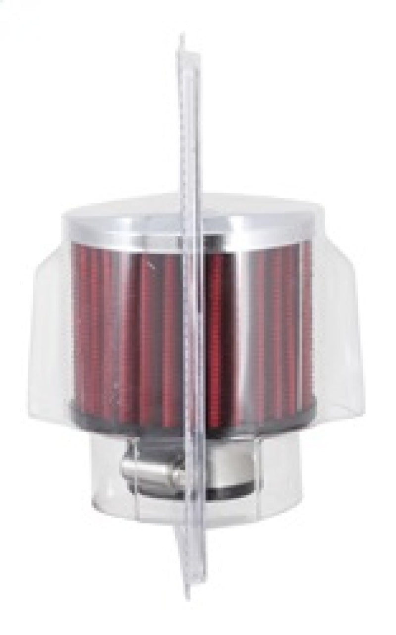 K&N 1.25in Flange ID x 3in OD x 2.5in H Rubber Base Crankcase Vent Filter K&N Engineering Air Filters - Universal Fit  AXOPROS