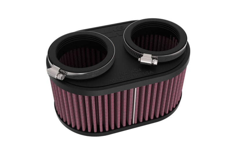 K&N 2-1/8in DUAL FLG 6-1/4 X 4inOD 3inH Universal Clamp-On Air Filter K&N Engineering Air Filters - Universal Fit  AXOPROS