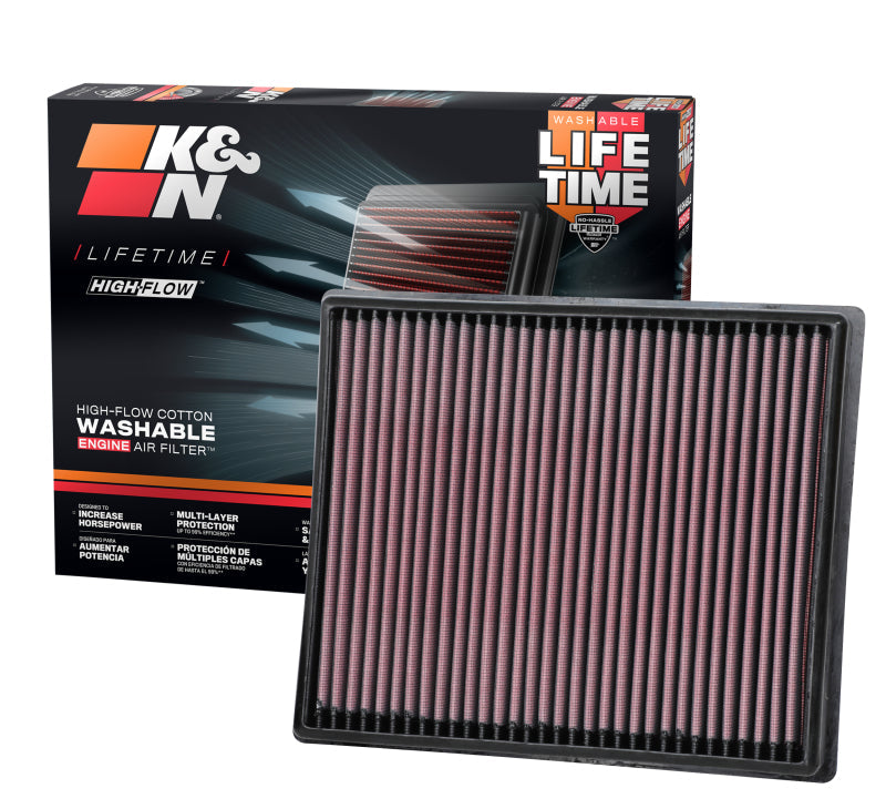 K&N 20-21 Nissan Frontier 3.8L V6 Replacement Air Filter K&N Engineering Air Filters - Direct Fit AXOPROS