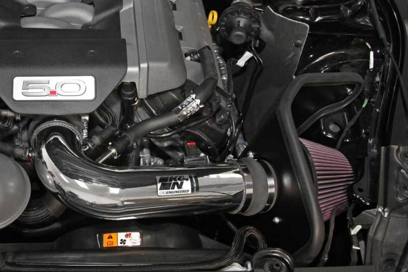 K&N 2015 Ford Mustang GT 5.0L V8 Typhoon Intake Kit K&N Engineering Cold Air Intakes AXOPROS