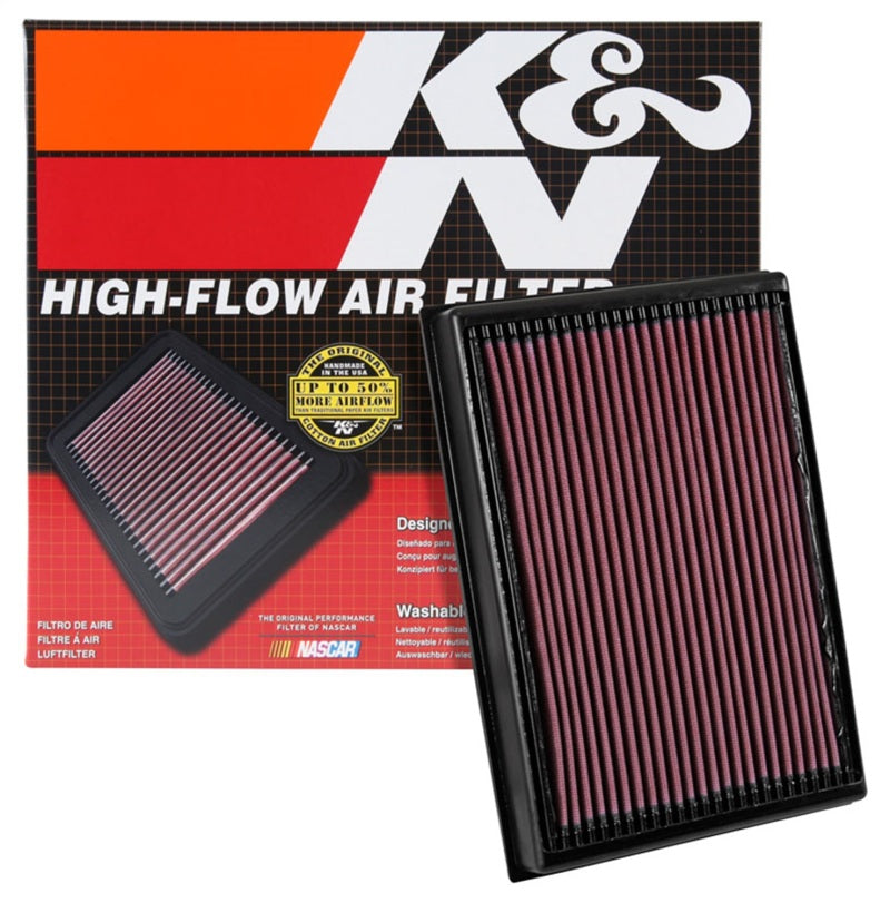 K&N 2016 Nissan Titan XD V8-5.0L Replacement Drop In Air Filter K&N Engineering Air Filters - Drop In AXOPROS