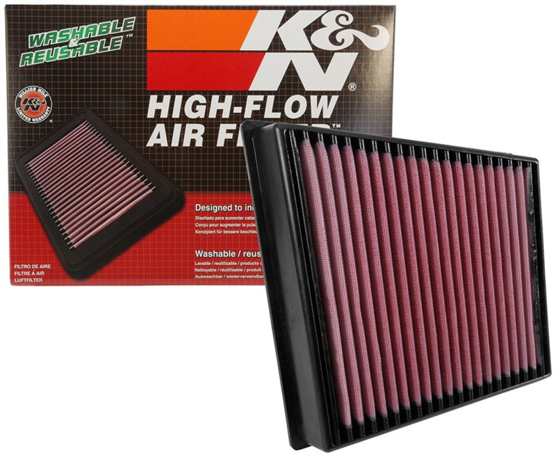 K&N 2017 Chevrolet Silverado 2500HD V8-6.6L DSL Replacement Drop In Air Filter K&N Engineering Air Filters - Drop In AXOPROS