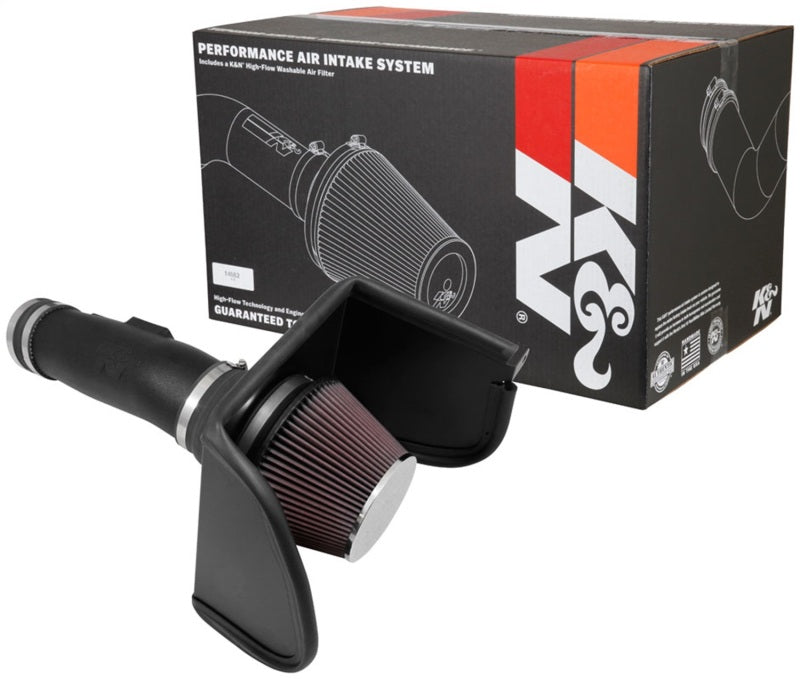 K&N 2017 Nissan Titan V8-5.6L F/I Aircharger Performance Intake K&N Engineering Cold Air Intakes AXOPROS