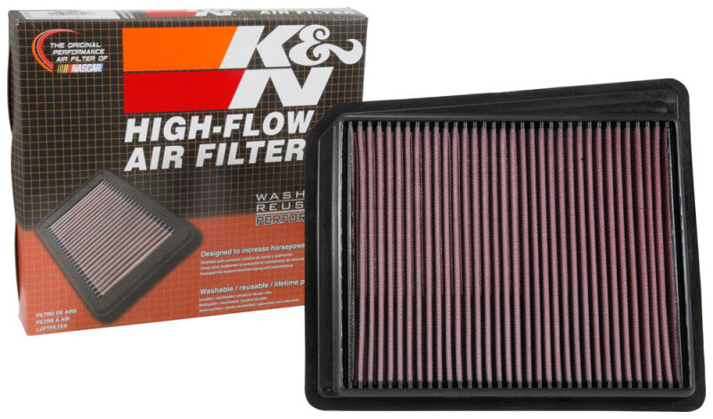 K&N 2017 Nissan Titan V8-5.6L F/I Drop In Replacement Air Filter K&N Engineering Air Filters - Drop In AXOPROS