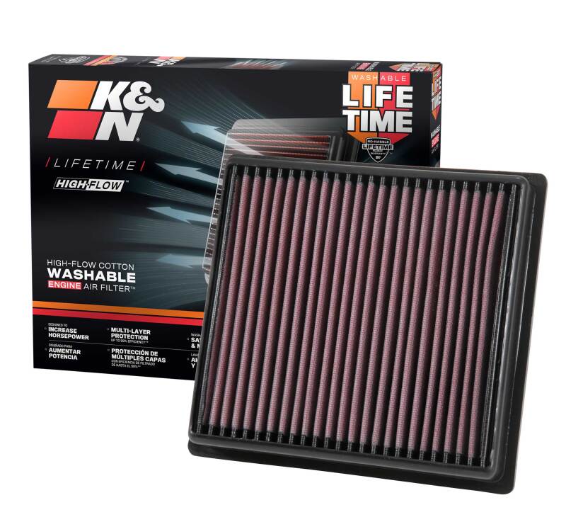 K&N 2017 Subaru Impreza L4-2.0L F/I Drop In Replacement Air Filter K&N Engineering Air Filters - Drop In AXOPROS