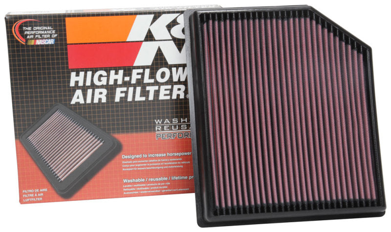K&N 2018 Jeep Grand Cherokee V8-6.2L F/I Replacement Drop In Air Filter K&N Engineering Air Filters - Drop In AXOPROS