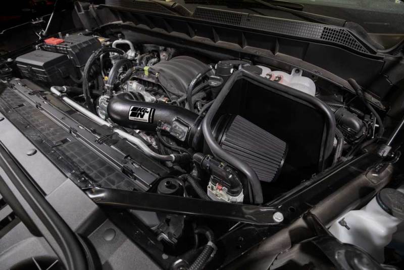 K&N 2019 Chevrolet Silverado 1500 5.3L V8 Black Performance Intake Kit K&N Engineering Cold Air Intakes  AXOPROS