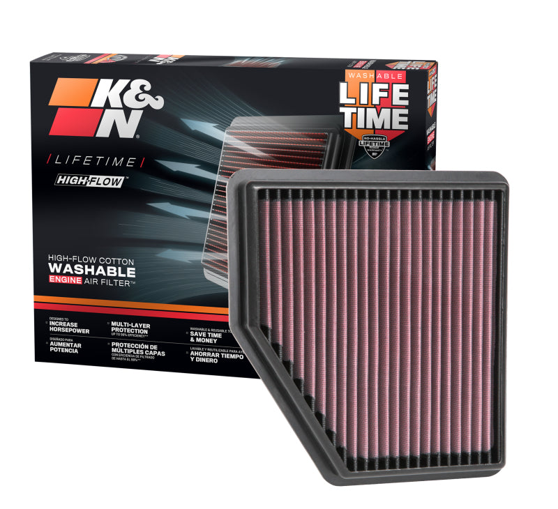 K&N 2019 Nissan Altima 2.5L F/I Drop In Replacement Air Filter K&N Engineering Air Filters - Drop In AXOPROS